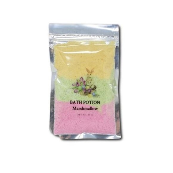 Marshmallow Bath Potion 2.5 Oz Relaxing Aromatherapy Soak With Floral & Sweet Sc - Picture 1 of 2